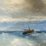 Caucasian Mountain Range from the Sea. 1899