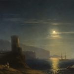 Vico near Naples in Moonlight. 1856
