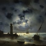 The Sea Shore at Night. By the Lighthouse. 1837
