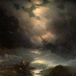 Storm in the North Sea. 1865