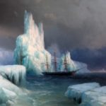 Icebergs in Antarctic. 1870