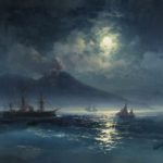 View of Vesuvius on a Moonlit Night. 1891