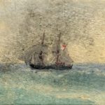 Miniature. Sailer in the Sea. 1891